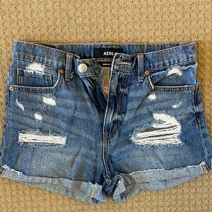 Women's Blue Denim Shorts